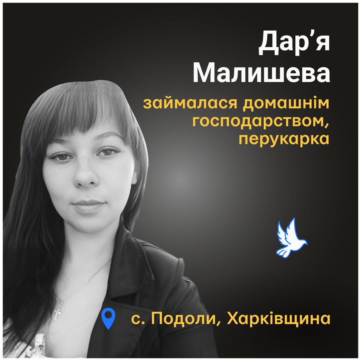 Дар’я стояла біля будинку, коли на подвір’я знову «прилетіло»