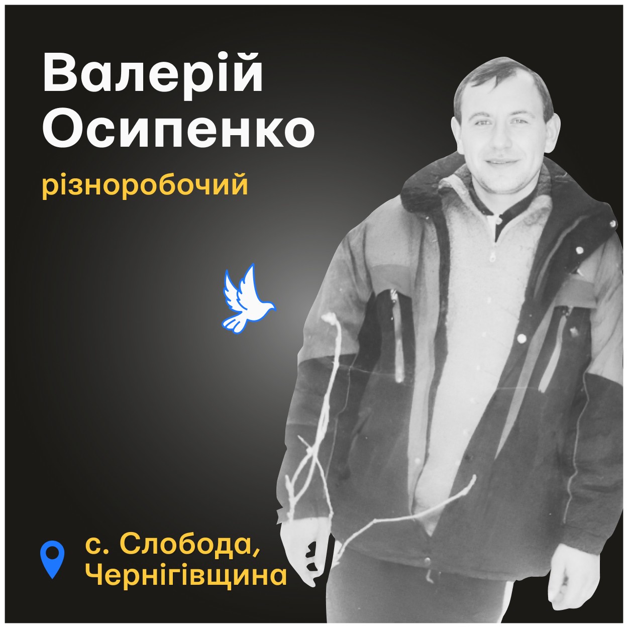 Осколок просік тіло Валерія, завдавши смертельного поранення