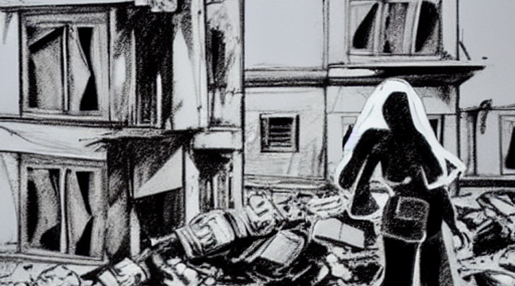 «Про страшні події нагадує будинок напроти, який повністю розтрощений» «Про страшні події нагадує будинок напроти, який повністю розтрощений»