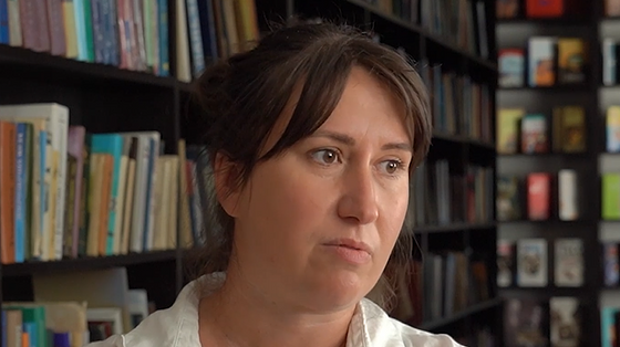 In our evacuation column, one car was covered by enemies, it was on fire