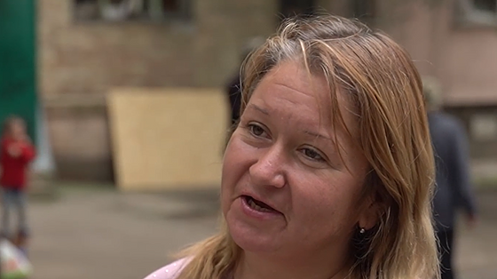 A russian missile hit the entrance where my acquaintances lived