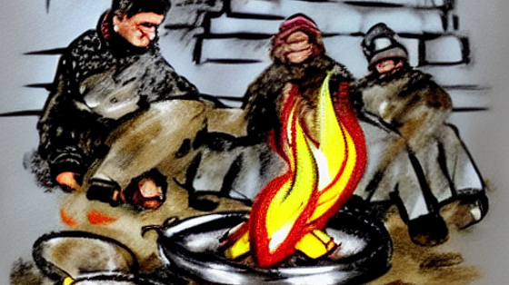 «На вулиці я спорудила піч, там готувала їжу»