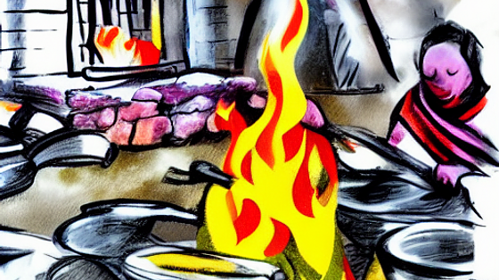 «Їжу ми готували на вулиці, самі зробили піч» «Їжу ми готували на вулиці, самі зробили піч»