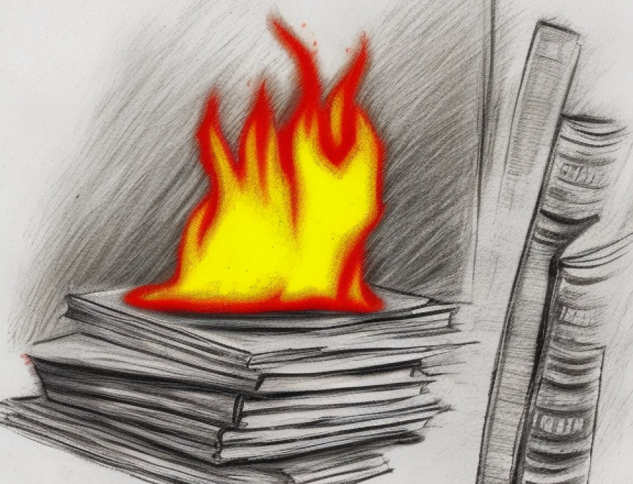 "З бібліотеки усі українські книги просто спалили"