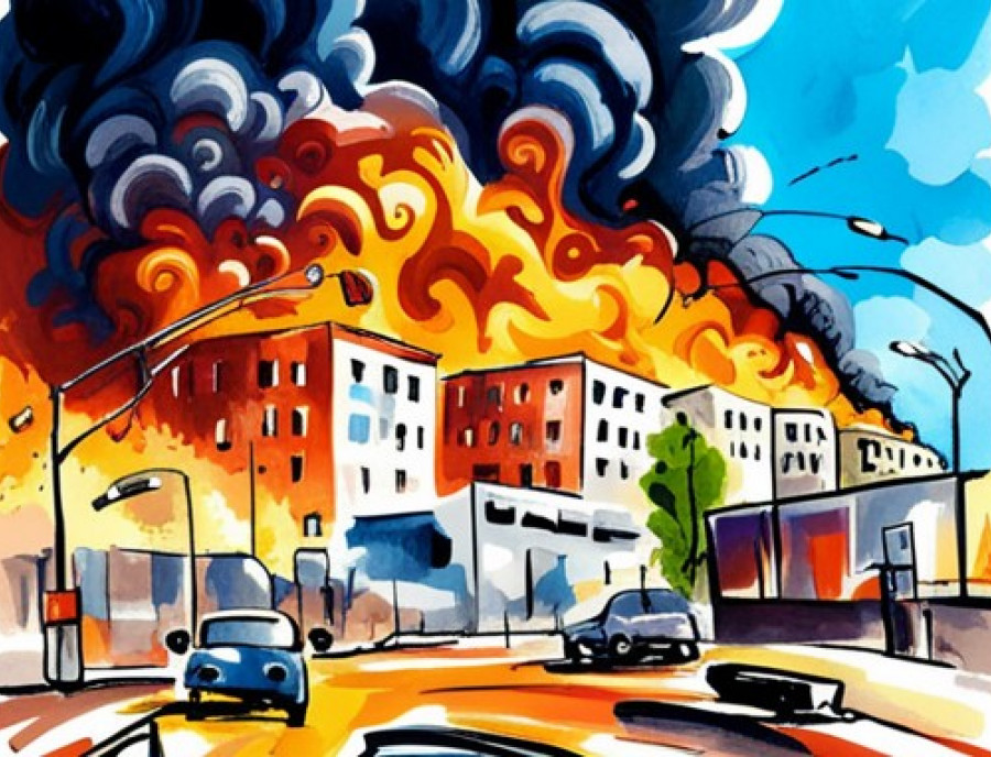 «Были прилеты в соседнее здание, рядом горели дома и машины»