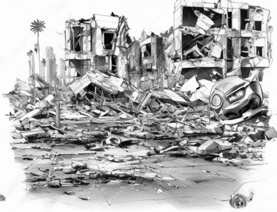 «Почти вся наша улица была разбита – оставалось несколько неразрушенных домов»