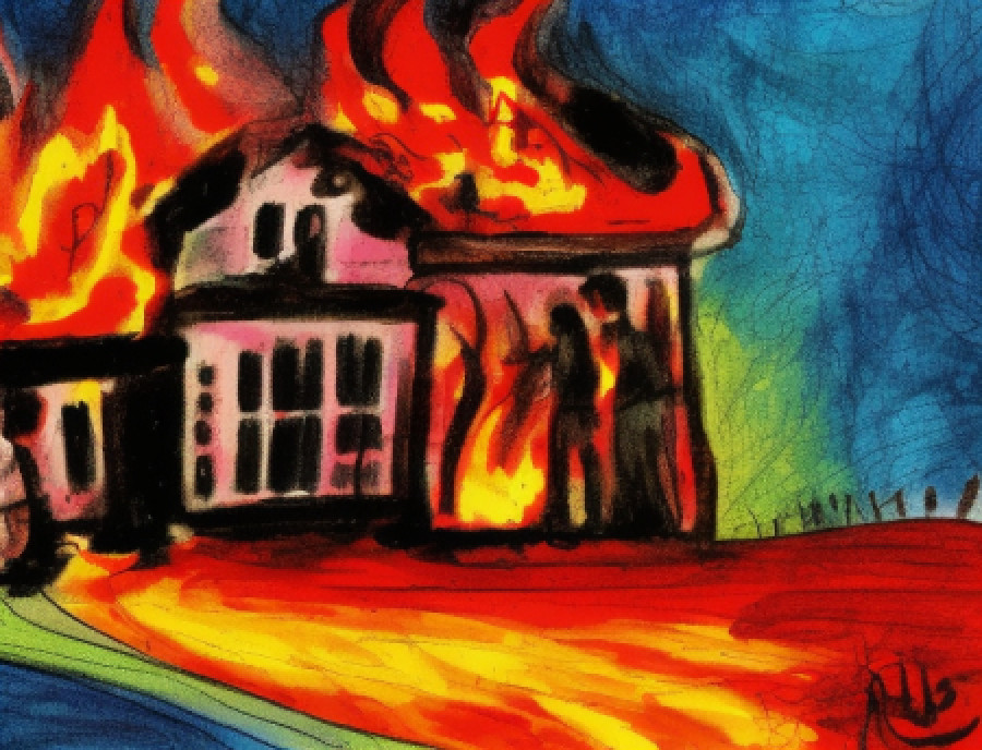 «Вогонь перекинувся на будинок і підвал, в якому ми сиділи»