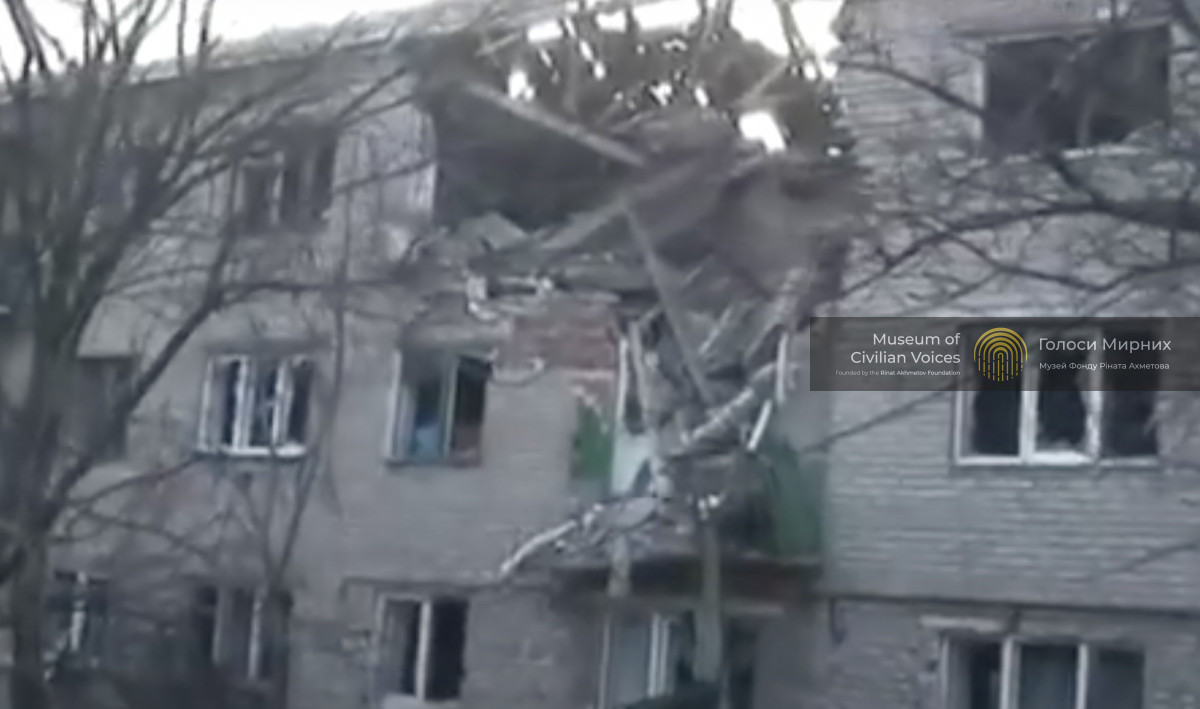 I live in a hospital, my house in Avdiivka was smashed by shells